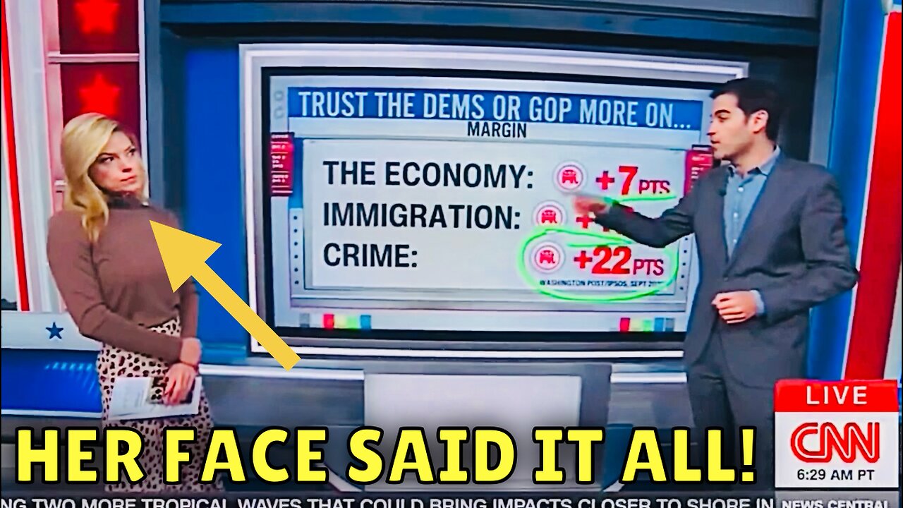 WOW! CNN Host looked UPSET over these NEW Poll Results Today!