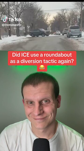 Did ICE use a roundabout as a diversion tactic again in Minnesota? 😂