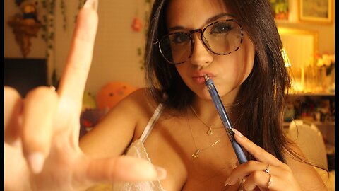 ASMR Girl Next Door Draws On Your Face