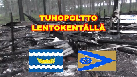 Vandaalit poltti 2 taloa lentokentällä