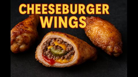 Cheeseburger Wings | Stuffed Wing Hack | Brian M. Inspired