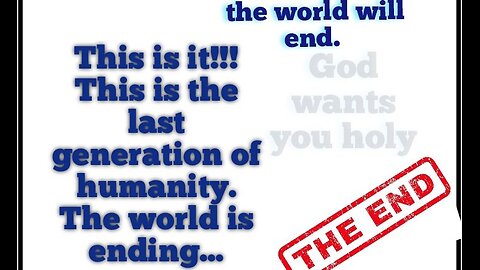 The world is ending. Make the right choice