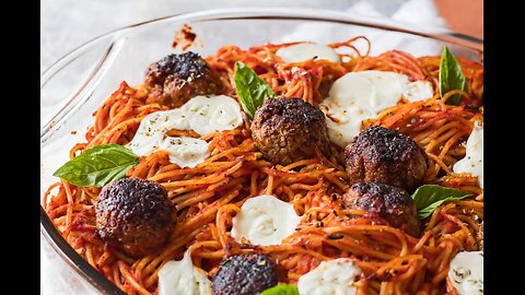 How To Make The BEST Baked Spaghetti and Meatballs