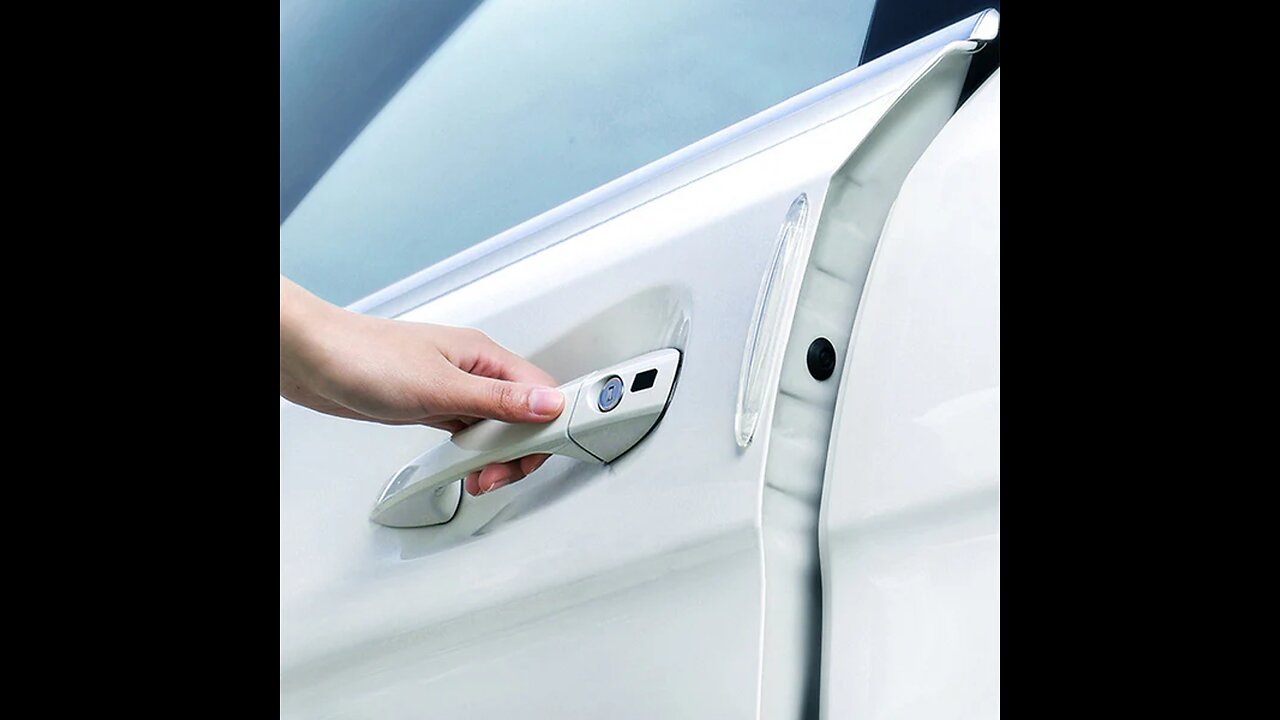 Universal Car Door Edge Clear Protector, for Motors Auto Vehicle (4-Pack)