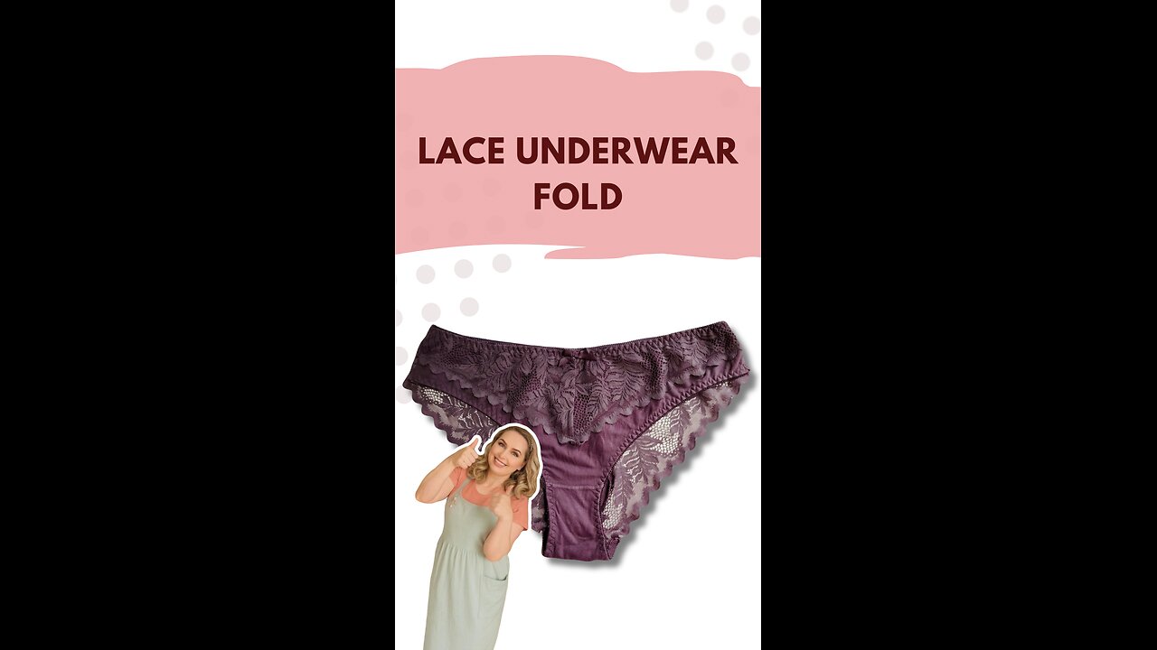 How to Fold Lace Underwear | Space-Saving Hack for Lingerie Drawers