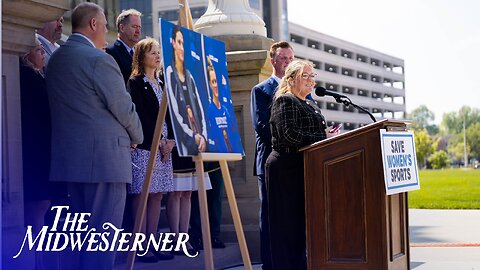 Independent Women sports ambassador Payton McNabb speaks in Lansing, MI