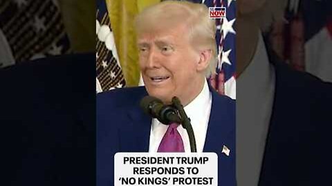 President Trump responds to planned No Kings protests: “I don t feel like a king”