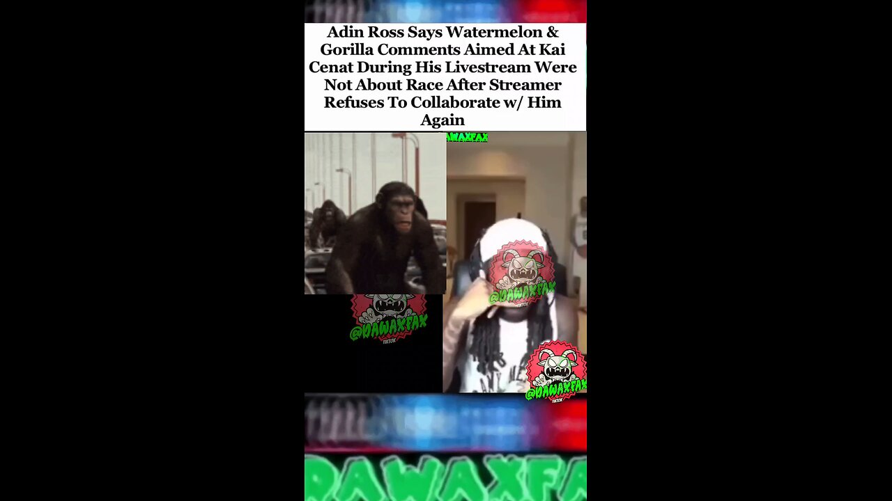 #AdinRoss doesn’t seem to understand how rac**m works when it comes to his livestream viewers. ...