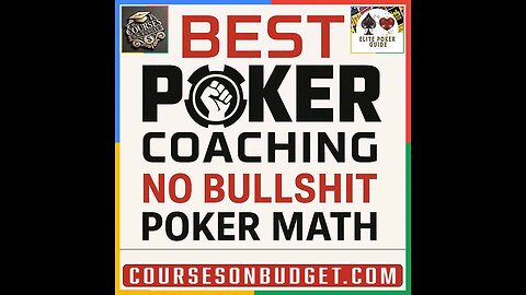 BEST POKER COACHING NO BULLSHIT POKER MATH