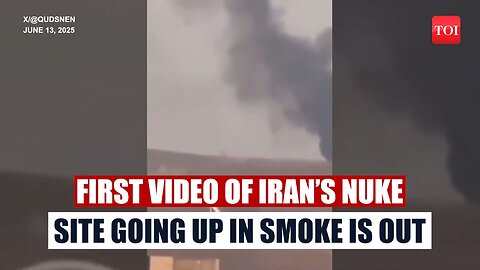 First Video Of Iran’s Natanz Nuclear Site After Israeli Strike; Facility In Flames
