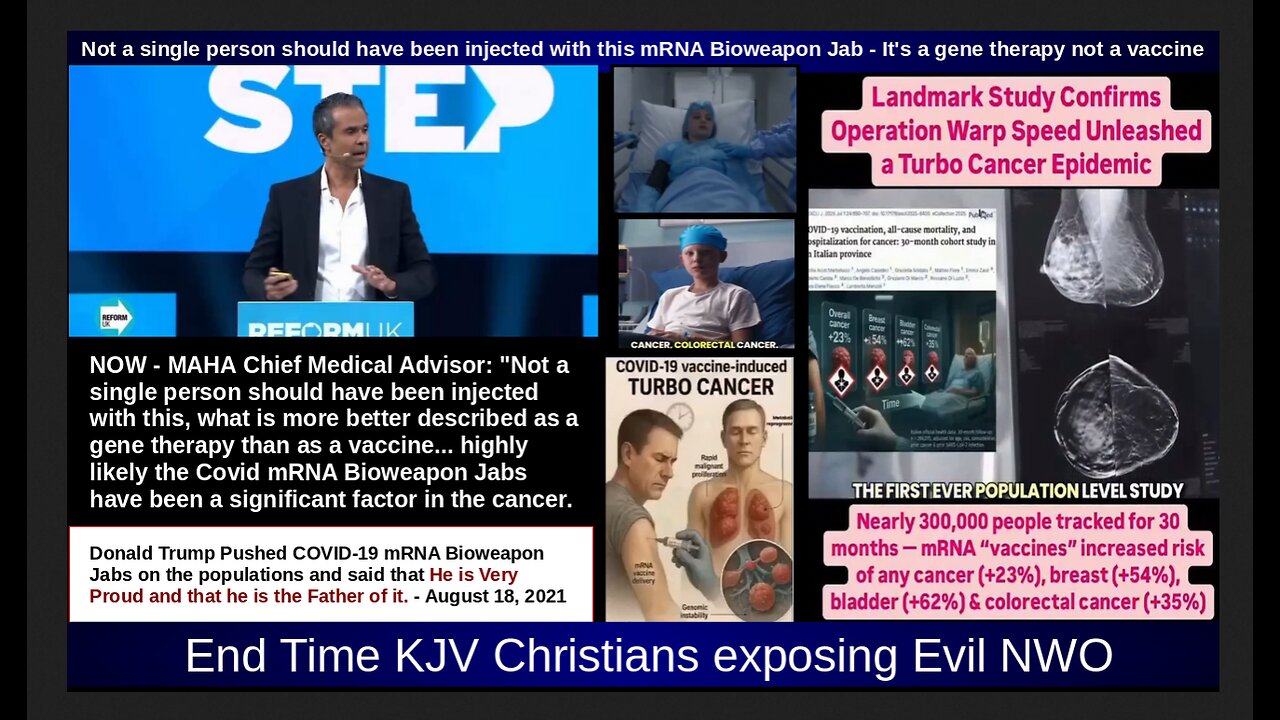 Not a single person should have been injected by mRNA Bioweapon Jab, it's gene therapy not vaccine