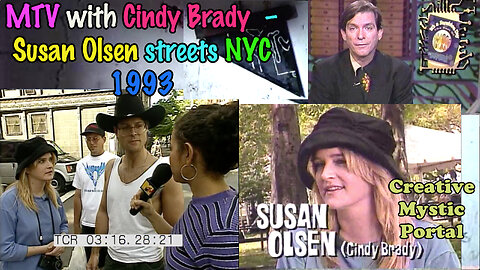 MTV with Cindy Brady – Susan Olsen streets NYC 1993 Brady Bunch Fame