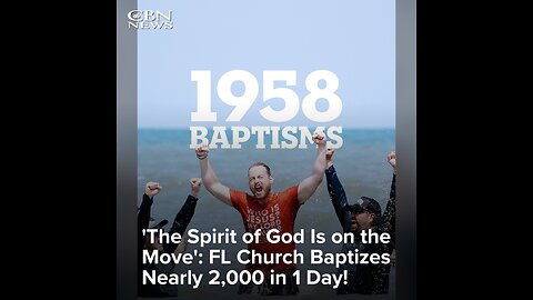 1858 GET BAPTISED ON JACKSONVILLE BEACH