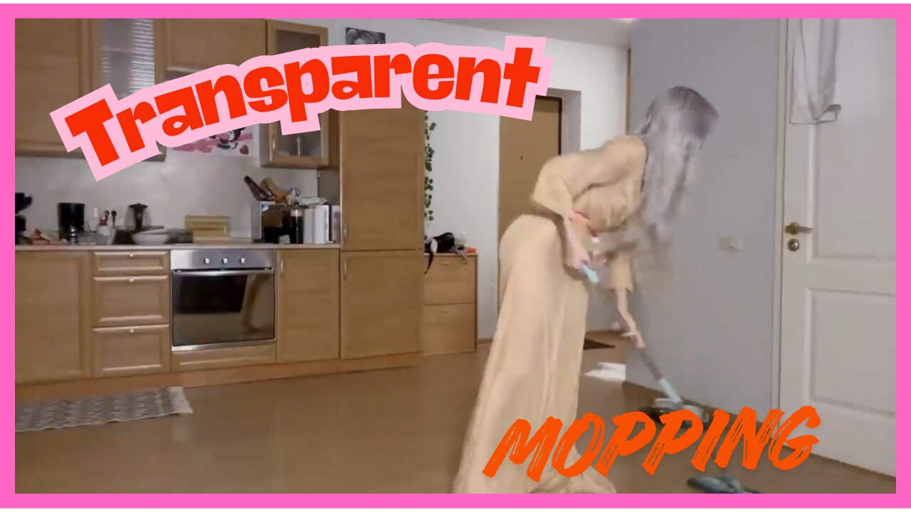 Transparent Mopping Kitchen, See the Clean Magic