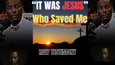It Was Jesus Who Saved Me