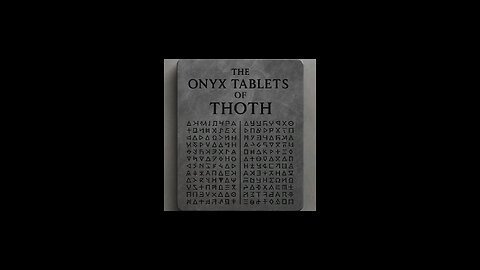 The Onyx Tablets of Thoth #TheStarCodeWars