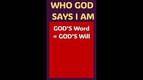 GOD'S WORD = GOD'S WILL #wordofgod #power #healing #purpose #wisdom #JESUS #fearless #goodnews