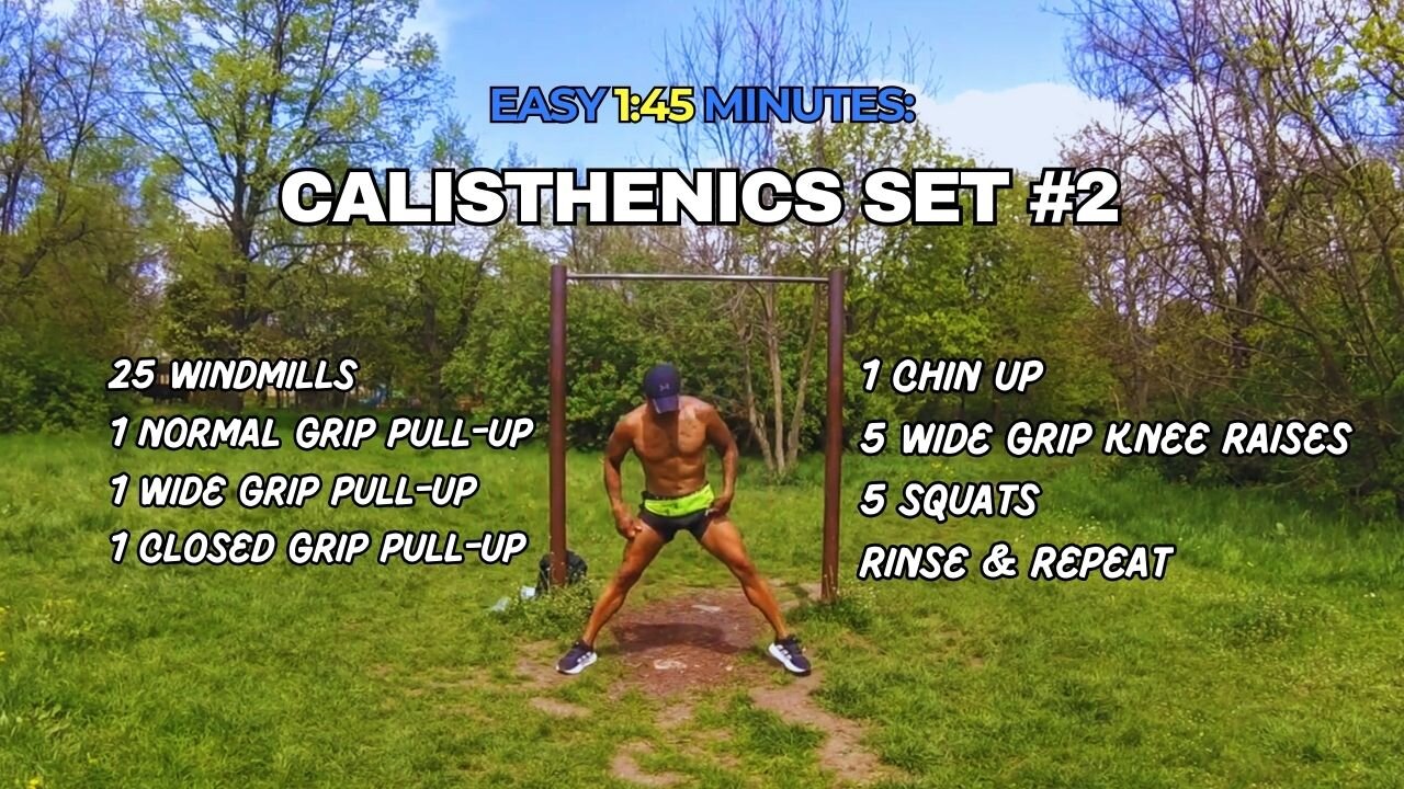 #2 Quick Calisthenics Burn! 1:45 Full Body Set (No Equipment)