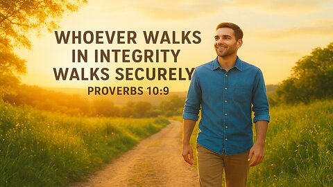 Steadfast Proverbs 10:9 I'm walking secure