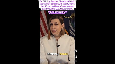 Ex CIA Spy Sen. Slotkin won’t comply w/DOJ RE video to overthrow U.S.