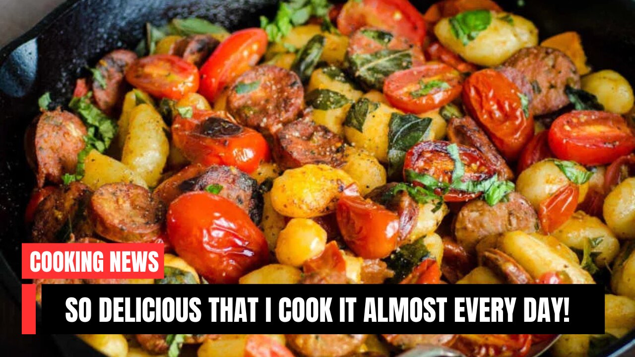 It's so delicious that I cook it almost every day! 10 minute dinner