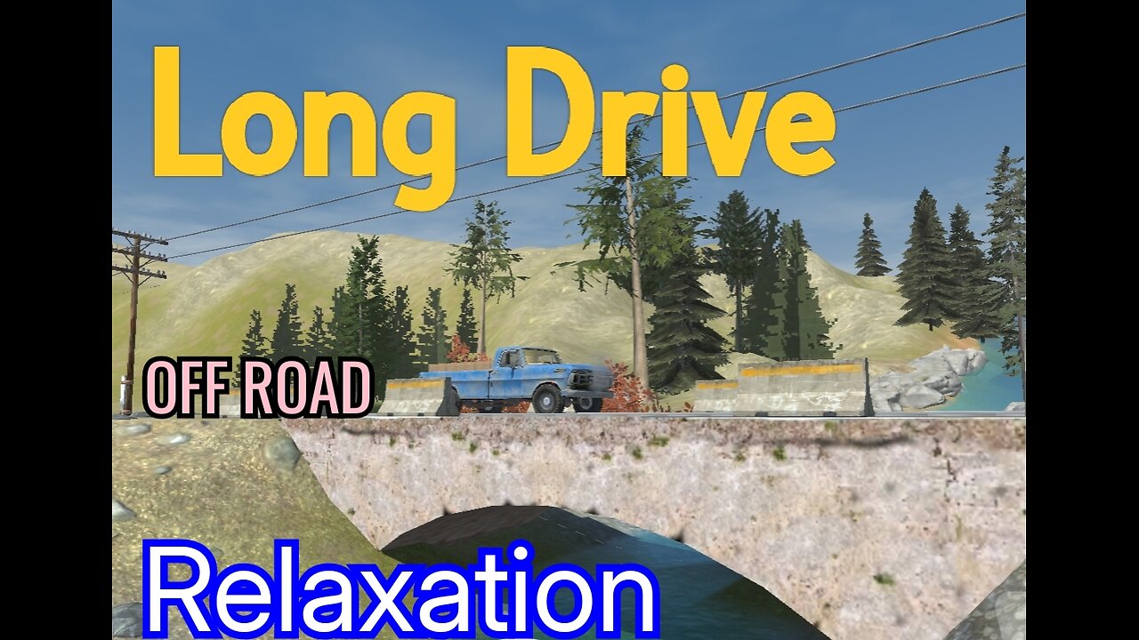 Relaxing Offroad Car Drive in No Man's Land | Soothing Jungle Exploration & ASMR Sounds for Sleep & Stress Relief