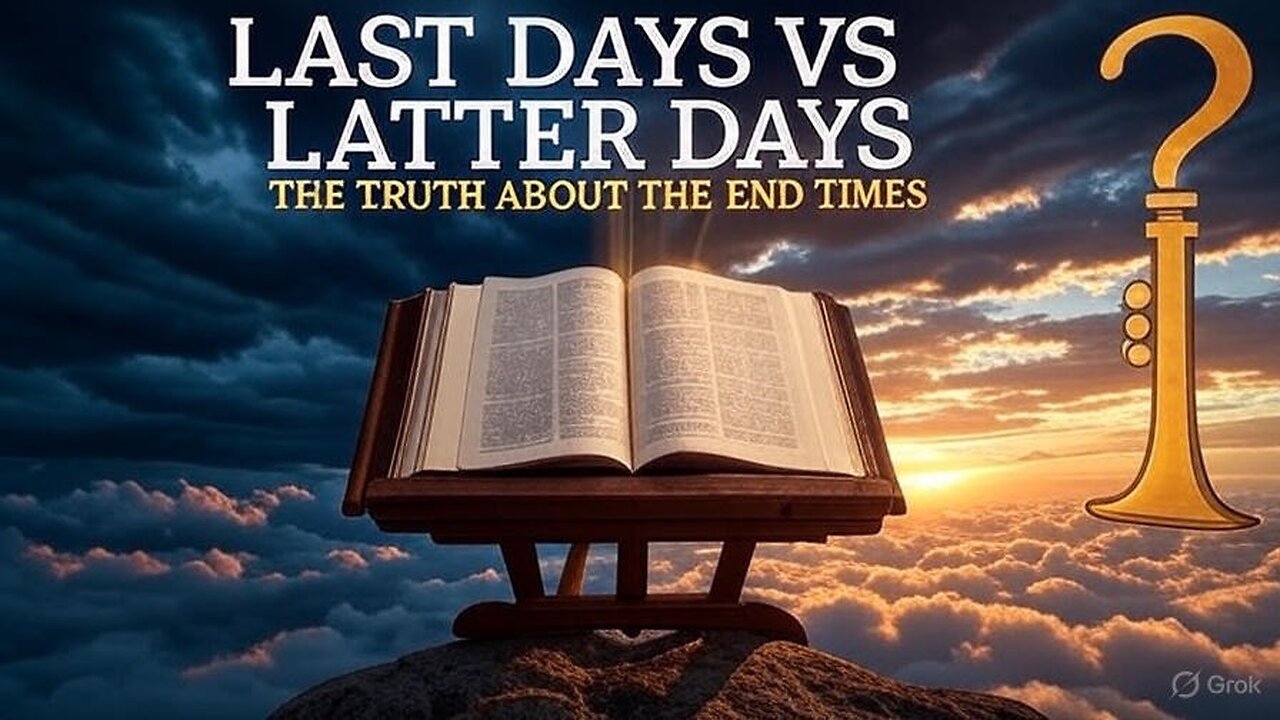 The LAST DAYS or The LATTER DAYS? The Most Requested Eschatology Video They Tried To Hide