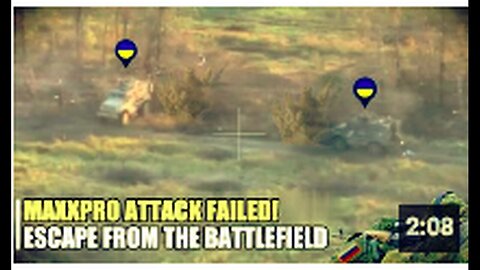 "Reckless American Maxxpro Driver Fails in Ukrainian Attack"