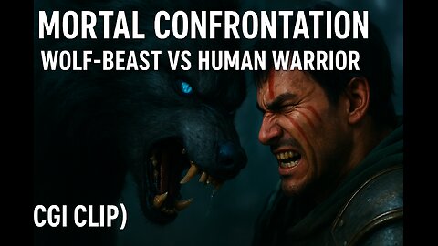 Mortal Confrontation: Wolf-Beast vs Human Warrior (CGI Clip)