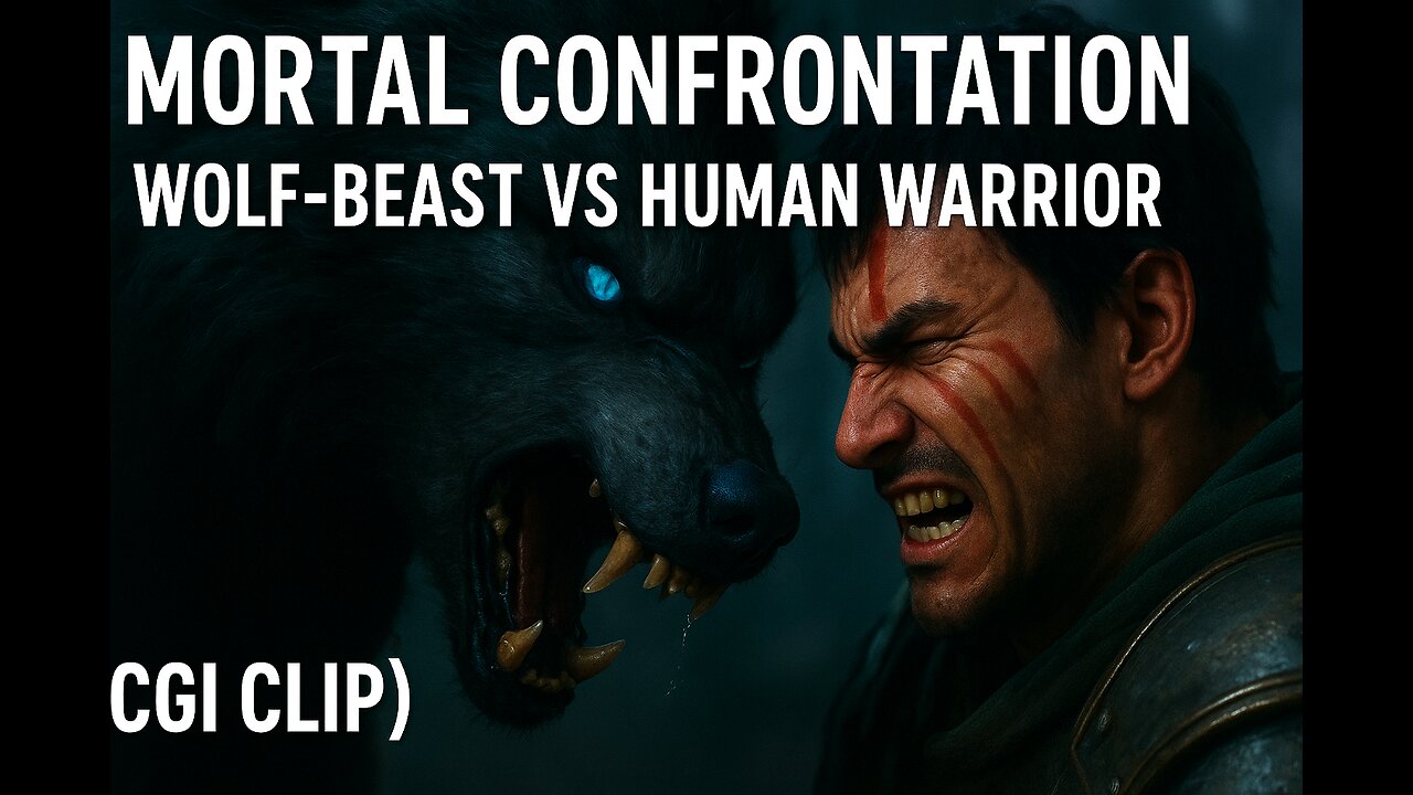 Mortal Confrontation: Wolf-Beast vs Human Warrior (CGI Clip)