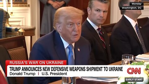Trump says he’ll send new weapons to Ukraine