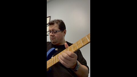 Jamming on a Ben’s backing track track.