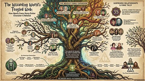 The Comprehensive Harry Potter Kinship Map