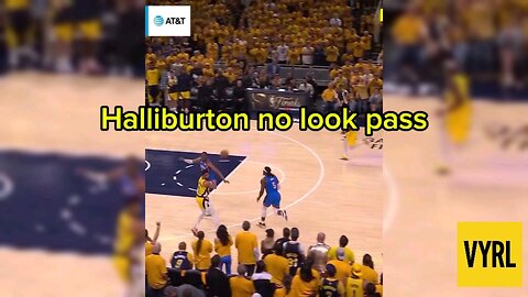HALIBURTON'S INSANE NO LOOK PASS