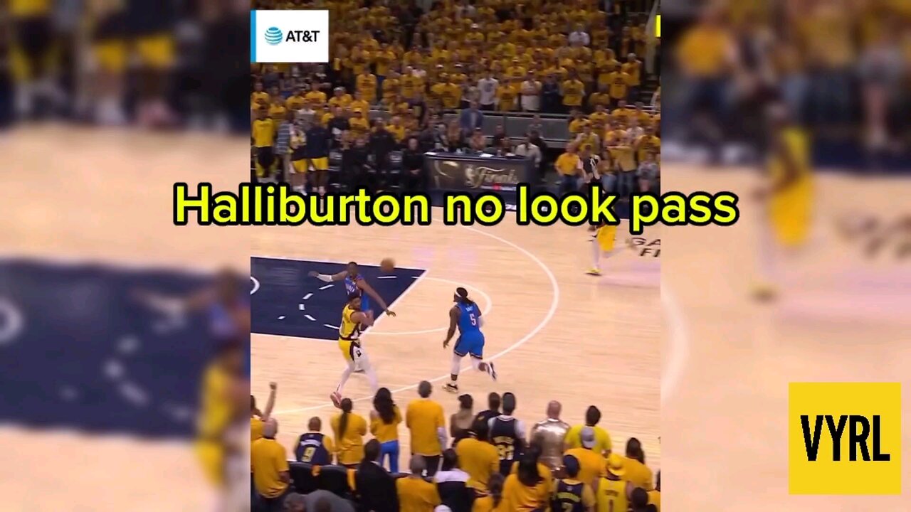 HALIBURTON'S INSANE NO LOOK PASS