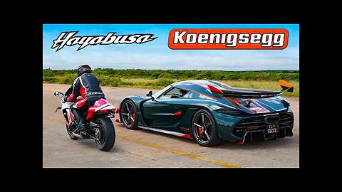 Koenigsegg Jesko v Tuned Hayabusa DRAG RACE