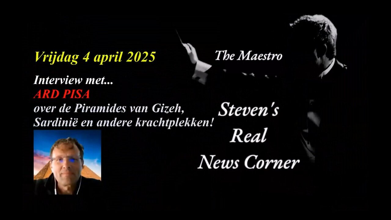 VRIJDAG 4 APRIL 2025 - INTERVIEW MET ARD PISA OVER DE PIRAMIDES VAN GIZEH EN VEEL MEER...
