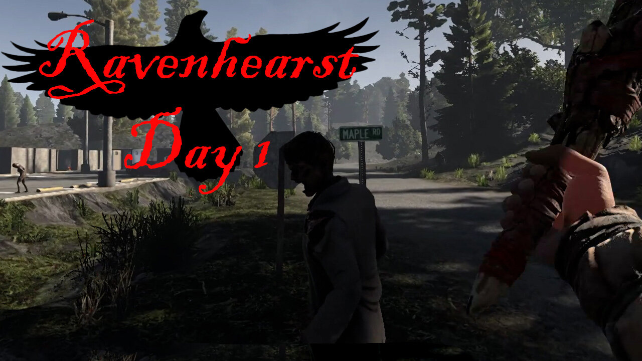 7 Days To Die - Ravenhearst Day 1: Finding Shelter
