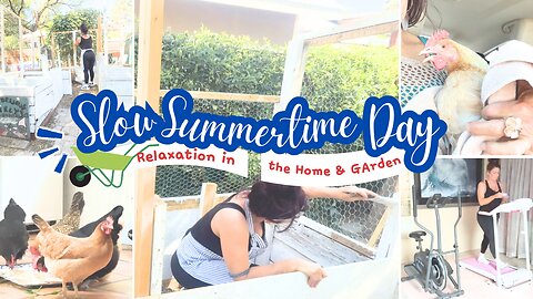 *NEW* Relaxing Summertime Routine 🧘‍♀️ Dirt Baths, Gains & Garden Glow-Up