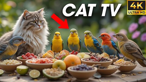 Video for Cats to Watch Bird and Chipmunk Interact – It’s Wild Out There! - CatTV Central