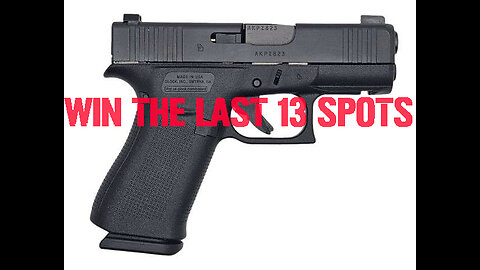 Glock 43X 9mm MINI #2 FOR THE LAST 13 SPOTS IN THE MAIN WEBINAR