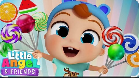 Lollipop Song 🍭 | Little Angel Kids Song & Nursery Rhymes | Sweet Learning Fun!
