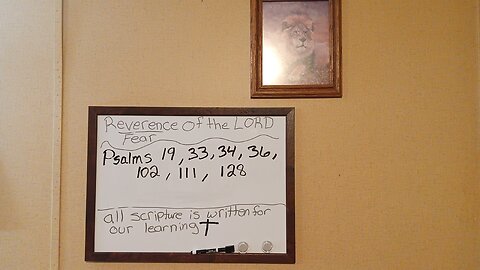 Learning the reverential fear of the LORD from Psalms