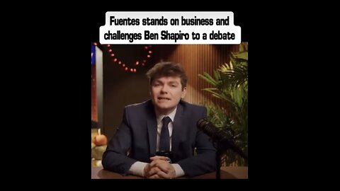 Nick Fuentes stands on business and challenges Ben Shapiro to a debate
