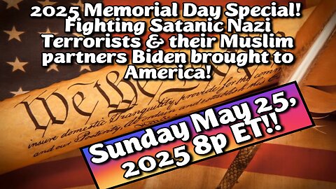 LIVE! 2025 Memorial Day Special! Israel's Peace through Strength vs Hamas' Violent Genocide & Propaganda. Special Messages from Gary Sinese, President Trump & Kid Rock! The Left's heads are exploding!