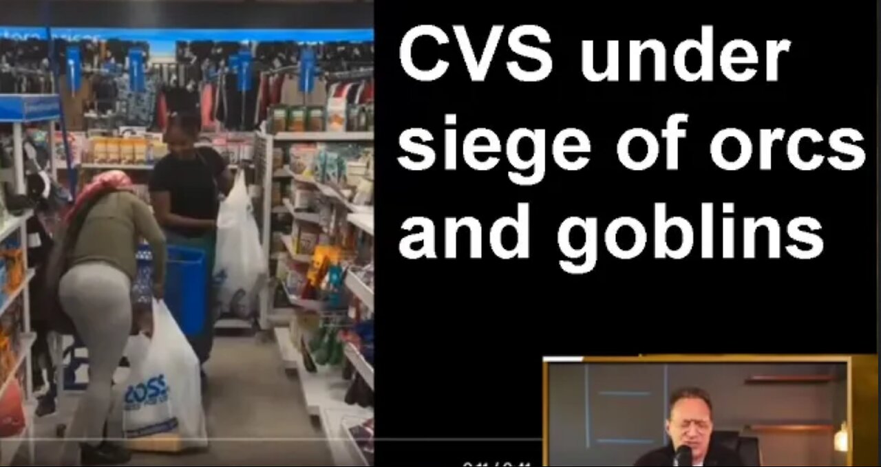 Anthony Cumia, CVS under siege of orcs and goblins, blacks