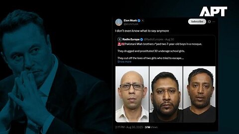 Even ELON MUSK is shocked by the case of 3 muslims who raped hundreds of young WHITE girls