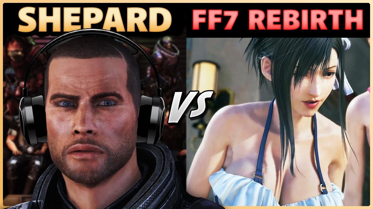 Dantics Video: Commander Shepard Plays Final Fantasy 7 Rebirth - But Probably Shouldn't