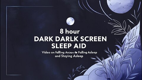 Rain Sounds for Sleep | Dark Screen | 8 Hours of Deep Relaxation & Restful Sleep