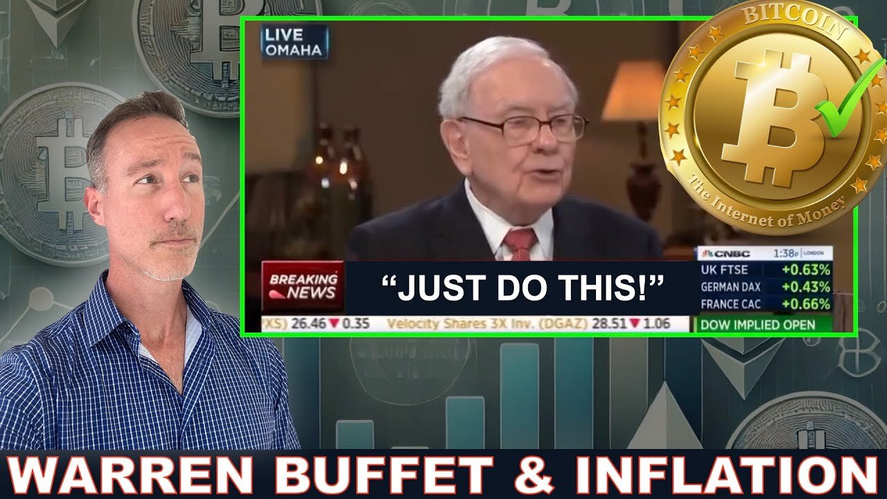 INFLATION DOWN. BUFFET ADVICE. CHINA & RUSSIA USING BITCOIN. 3RD LARGEST DAY EVER.